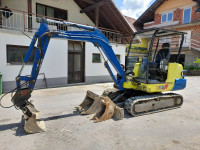 Yanmar b 37 b minibager viličar nakladač kopač traktor