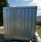 Zložljiv skladiščni kontejner, sestavljen, modra linija 3x2x2m prodam
