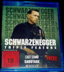 SCHWARZENEGGER: The Last Stand, Sabotage, Maggie (3 BLU RAY filmi)