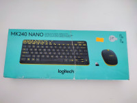 Brezžična tipkovnica wireless Logitech MK240 nano