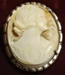 Antique Cameo - broška v srebru