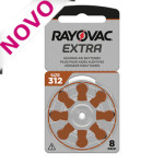 8 Baterij Rayovac Extra, Velikost 312 za Slušne Aparate