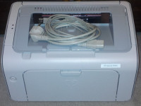 HP Laserjet P1005, ČB laserski tiskalnik, USB - toner prazen (še 2%)