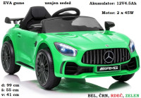 Mercedes AMG GT R na akumulator 12VAh (bel, črn, rdeč, zelen)