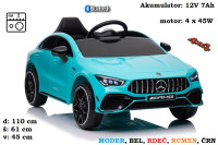 Mercedes CLA 45s AMG 4x4; 12V (moder, bel, črn, rdeč, rumen) XMX628