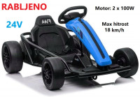 Otroški GOKART na akumulator 24V; 200W RABLJEN, 6 mes garancija