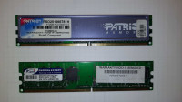 2x 512 MB DDR2 RAM