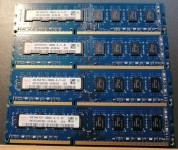 4 GB DDR3-RAM 240-pin 2Rx8 PC3-10600U non-ECC 'Hynix HMT351U6CFR8C-H9