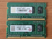 2x RAM za prenosnik 2GB SO-DIMM DDR3L 1600 Transcend