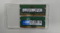 2x 8GB DDR4 SODIMM 2400MHz M471A1K43BB1-CRC in CT8G4SFS824A