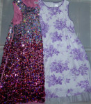 2x čudovita svečana dekliška oblekica H&M, C&A 128/134/140, 7-9 let