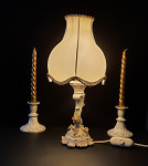 Starejša porcelan namizna luč Capodimonte