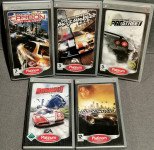 PSP 5x dirkalne igre: Need For Speed, Burnout Legends...