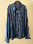 Denim Lyocel srajca S. Oliver, temno modra, št. 40