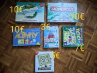 Različne družabne igre-puzzle/sestavljanke, spomin in drugo)