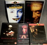 7xDVD: HANNIBAL Lecter 5 filmov: Ko jagenjčki obmolknejo, Hannibal...