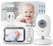 Baby Monitor aku. otroška varuška z video kamero in 3.2″ LCD zaslonom