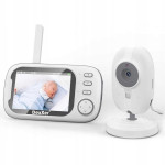 Baby Monitor aku. otroška varuška z video kamero in 3.2″ LCD zaslonom