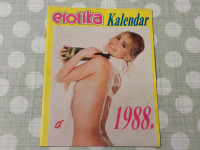 EROTIČNI KOLEDAR,EROTIKA,2 KOLEDARJA 1987 IN 1988,EROTIKA KALENDAR