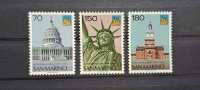 200 letnica USA - San Marino 1976 - Mi 1115/1117 - čiste (Rafl01)