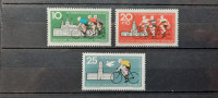 kolesarjenje za mir - DDR 1962 - Mi 886/888 - serija, čiste (Rafl01)