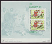 Madeira 1981  –  blok Evropa CEPT ples, narodne noše