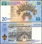 POLJSKA 20 zlotych 2017 UNC priložnostni bankovec