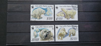 severni medvedi, WWF - Rusija 1987 - Mi 5694/5697 - žigosane (Rafl01)