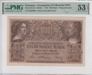 100 mark/1918//Okupacija Litve//Pmg 53 EPQ/Zamenjava