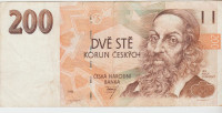 BANKOVEC 200 KORUN P6a ( ČEŠKA) 1993.VF