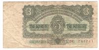 BANKOVEC  3 krone  1961 Češkoslovaška