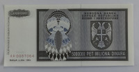 BIH P143a BANJA LUKA 5000000 DINARA 1993 UNC