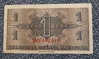 HRVAŠKA 1 KUNA  1942