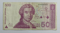 HRVAŠKA  500 DINARA 1991