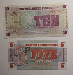 LOT BRITISH ARMED FORCES 5 IN 10 NEWPENCE