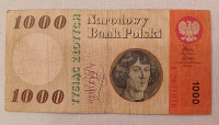 POLJSKA 1000 ZLOTOV 1965, Nikolai Kopernik