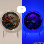 Avstrija 3 euro 2023 Stony Coral (sveti pod UV)