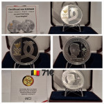 Belgija 20 euro srebrnik 2024 Olympic games - Team Belgium PROOF