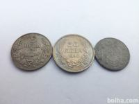 Bolgarija 5 leva 1930 , 50 leva 1940 ,2 leva 1943