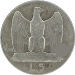 LaZooRo: Italija 5 Lire 1928 R VF / XF * - srebro