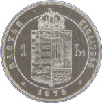 LaZooRo: Madžarska Forint 1879 XF / UNC - srebro