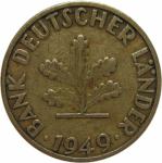 LaZooRo: Nemčija 5 Pfennig 1949 J VF