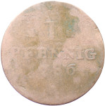 LaZooRo: Nemčija - FRANKFURT - 1 Pfennig 1786 F PB F