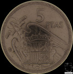 LaZooRo: Španija 5 Pesetas 1958 XF / UNC
