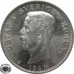 LaZooRo: Švedska 1 Krona 1927 PROOF - Srebro