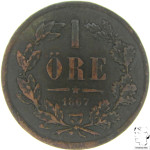 LaZooRo: Švedska 1 Ore 1867 VF / XF