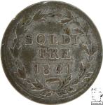 LaZooRo: Švica TICINO 3 Soldi 1841 XF / UNC rotacija - srebro