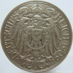 LaZooRo: Nemčija 25 Pfennig 1909 D XF