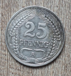 Nemčija 25 pfennig 1910