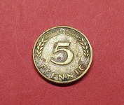 NEMČIJA 5 PFENNIG 1949 (G)